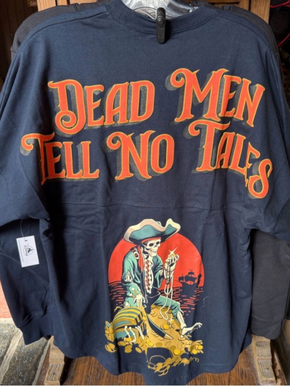 Dead Men Tell No Tales Pirates Disney Spirit Jersey NWT Adult Medium